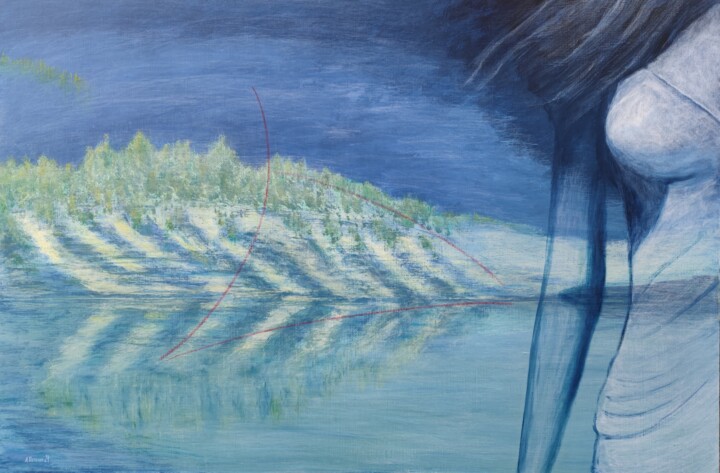 I/II (delta) 绘画, 31.5x47.2 in