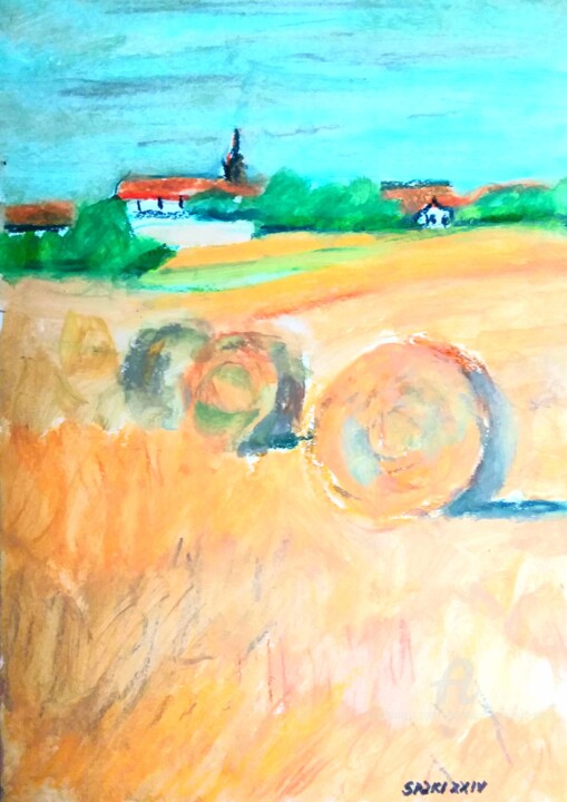 Idylle rurale 绘画, 11.8x7.9 in