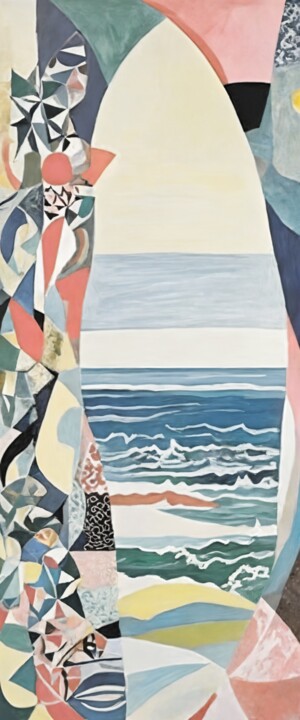 绘画,  74.7x31.1 in 