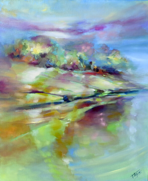En un lugar perdido Pittura, 23,6x19,7 in