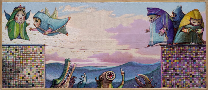 PER ASPERA AD ASTRA 绘画, 14x32.3 in