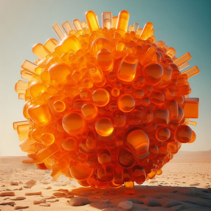 Rub'al-Khali - Digital Arts, 49.2x49.2 in