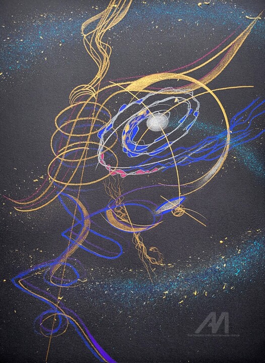Musique sidérale 图画, 15.8x11.4 in