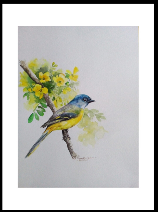 A Bird's Perch 绘画, 16x12 in