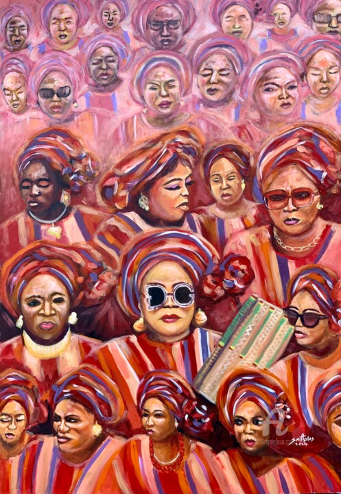 OJude Oba Festival 绘画, 46x32 in