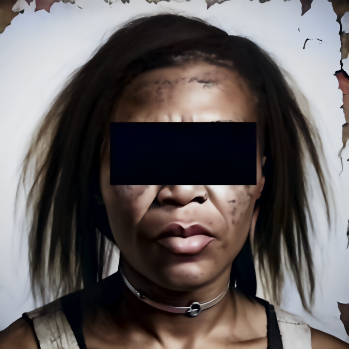 Arts numériques intitulée "SLAVE STATELESS" par Josep Domènech, Œuvre d'art originale, Image générée par l'IA Monté sur Cart…