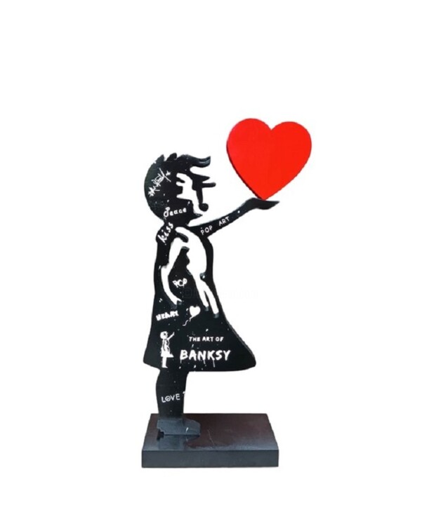 BANKSYWOOD BANKSY 雕塑, 11.8x5.5 in