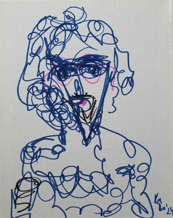 Portrait of a MAN 图画, 9.8x7.9 in