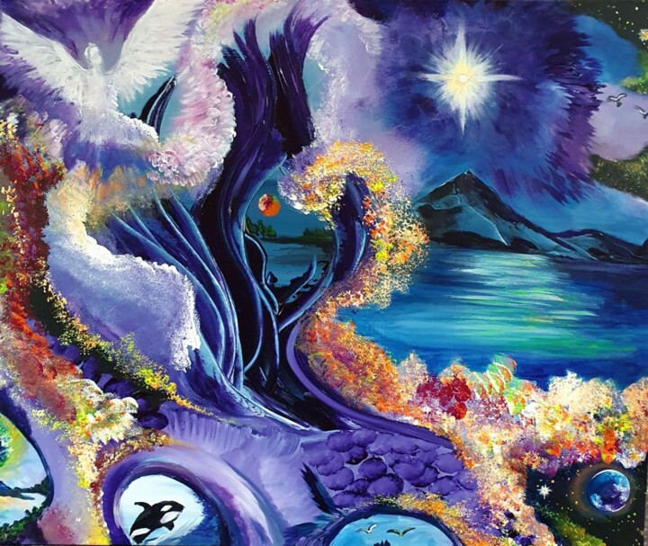 Spiritual Connections 绘画, 19.7x23.6 in