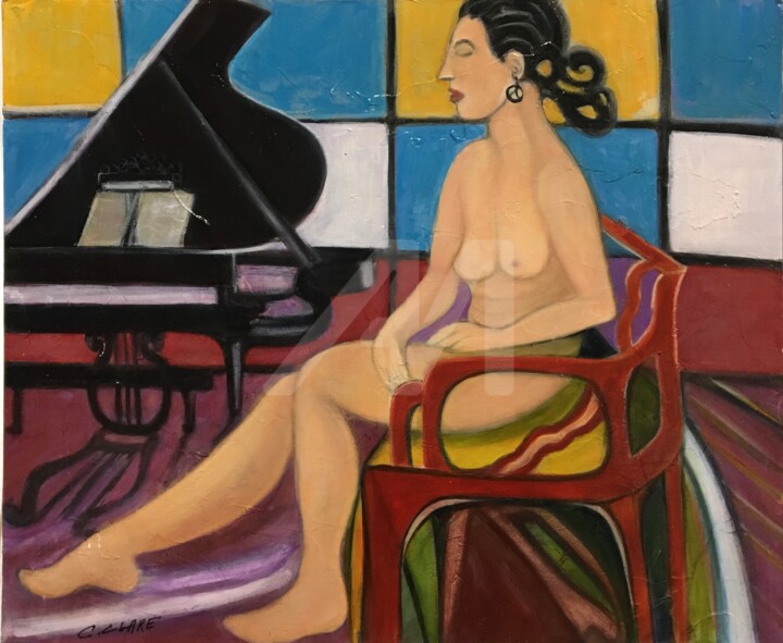 La Diva 绘画, 17.7x21.7 in