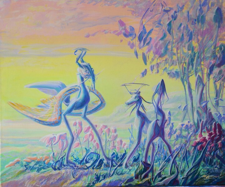 paysage n°32 绘画, 15x18.1 in