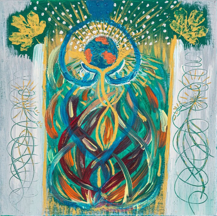 Nouvelle Terre 绘画, 15.8x15.8 in
