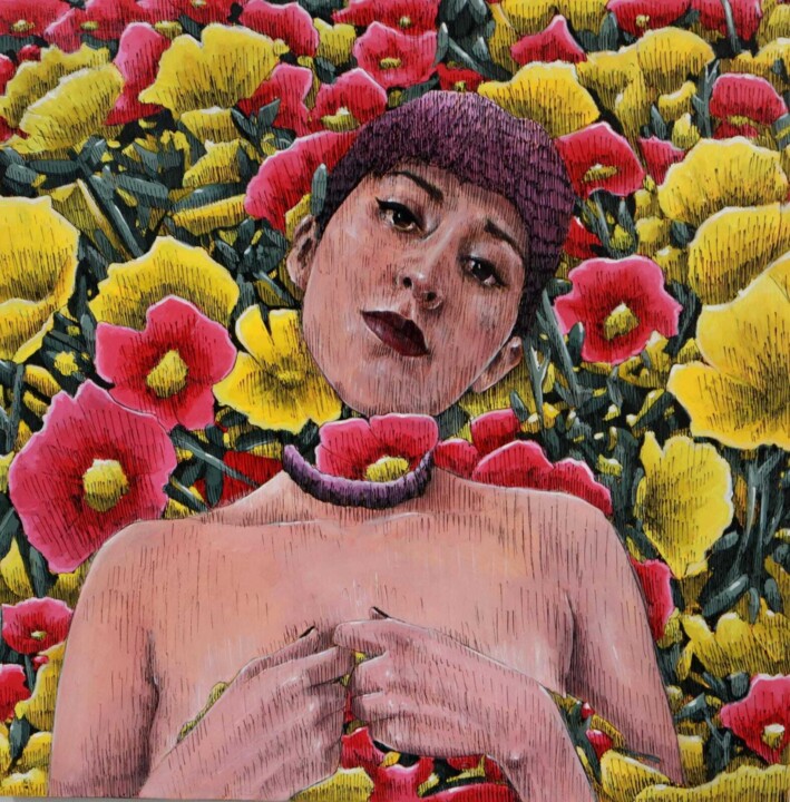 Primavera 绘画, 23.6x23.6 in