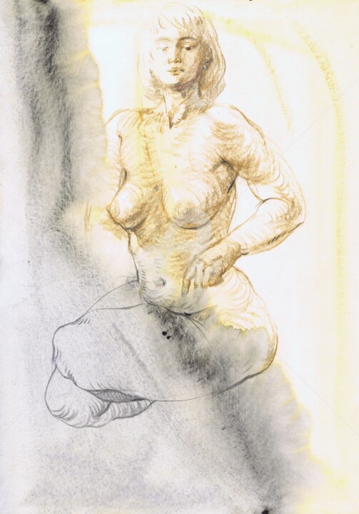 Erotic art - Mysterious Charms of Symphony 图画, 16.1x11.4 in