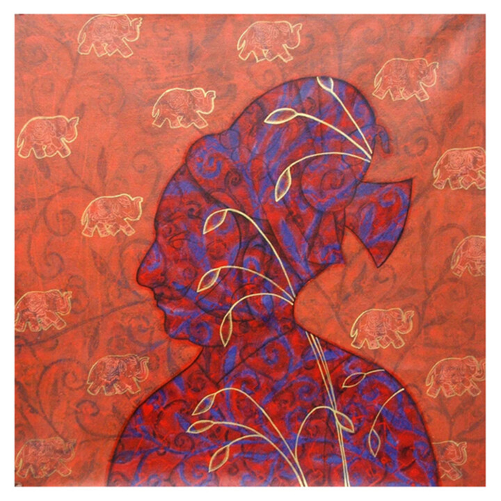 Around the Culture_02 绘画, 35.4x35.4 in