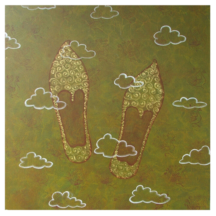 Around the Culture_01 绘画, 35.4x35.4 in