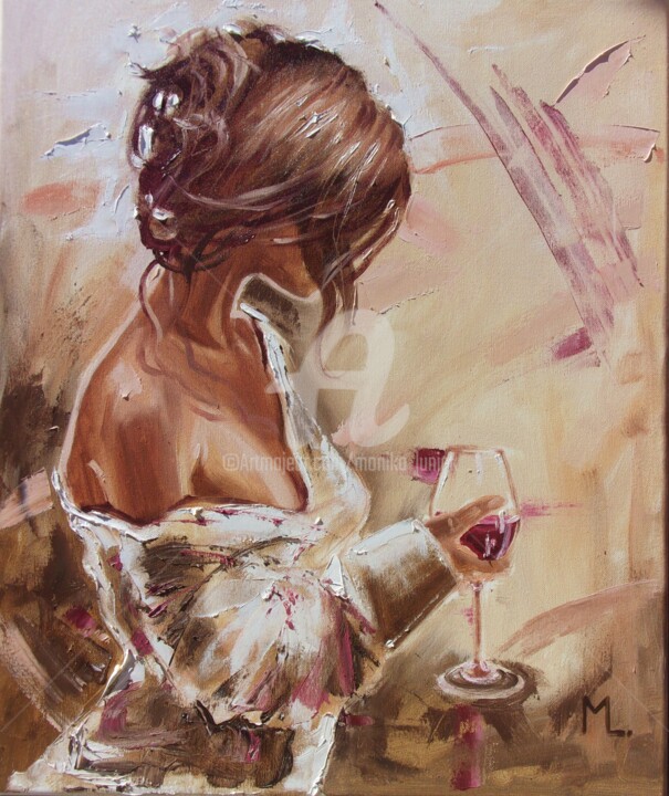 " DRY, RED DRY " (2024) 绘画, 23.6x19.7 in