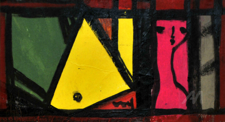 绘画,  16.9x31.5 in 