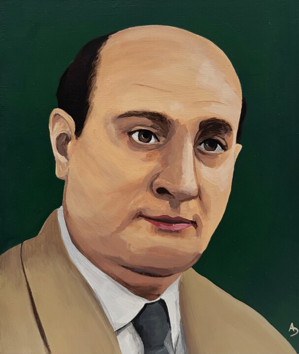 David D, 1960, Paris 绘画, 7.8x6.7 in