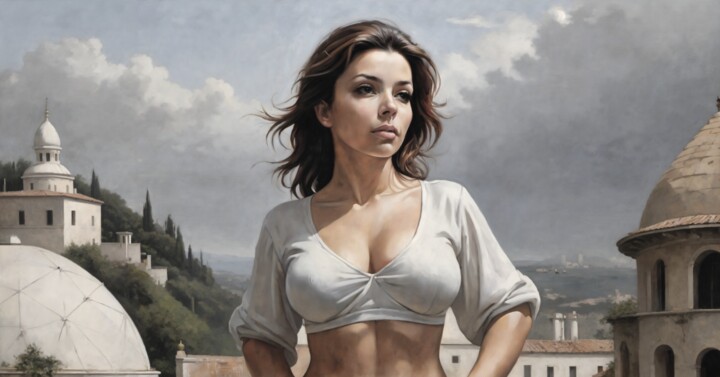 Urban Elegance Women Schilderij, 44,3x84,5 in