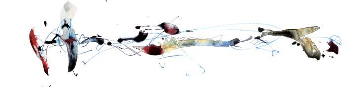 SKETCH#407 绘画, 8x32.5 in