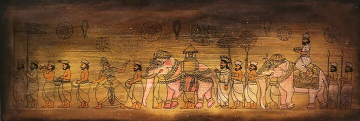 Perahera 绘画, 15x44 in