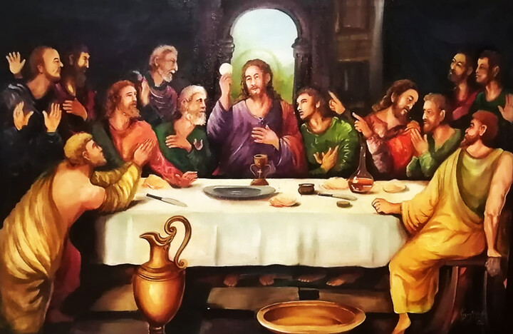 The Feast 绘画, 28x48 in
