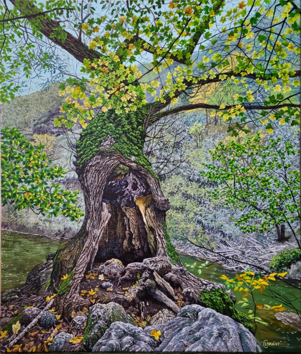 Old tree Malarstwo, 27,6x23,6 in