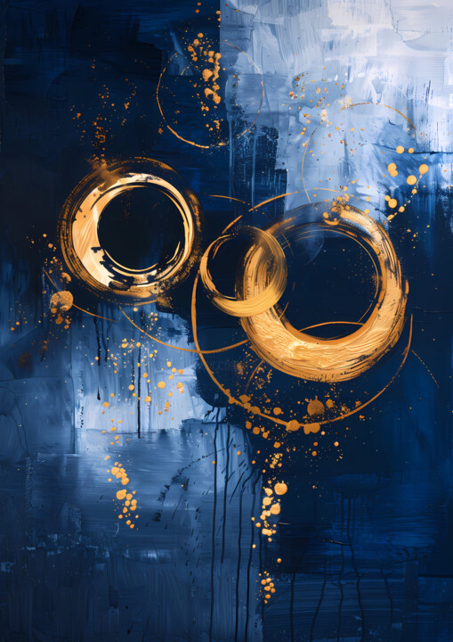 Swirls of gold 数字艺术