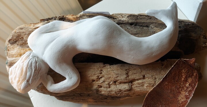 Le repos de la Sirene 雕塑, 5.9x2 in