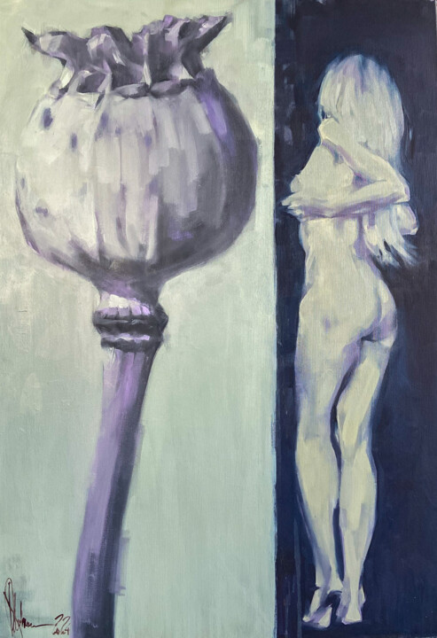 Peinture intitulée "The limits of pleas…" par Igor Shulman, Œuvre d'art originale, Huile Monté sur Châssis en bois