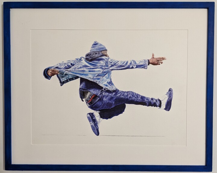 B3 (Breaking Blue Bic) 图画, 11.8x16.1 in