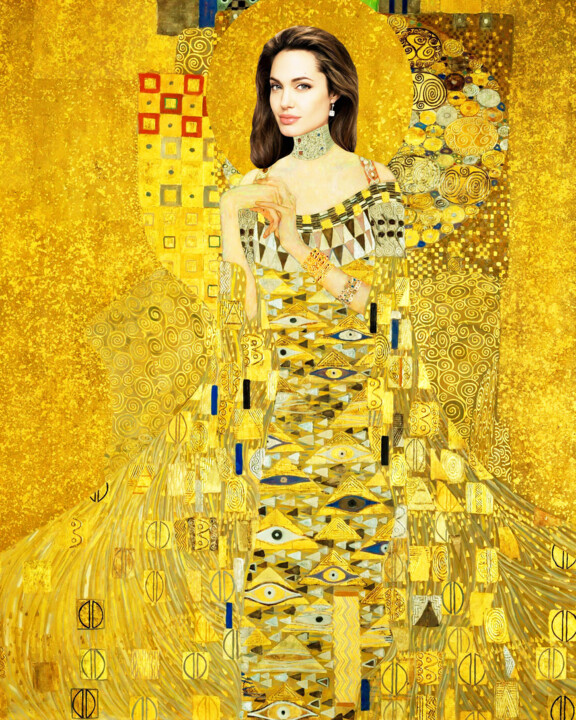 Angelina Jolie. Woman in gold 印花与版画, 39.4x31.5 in
