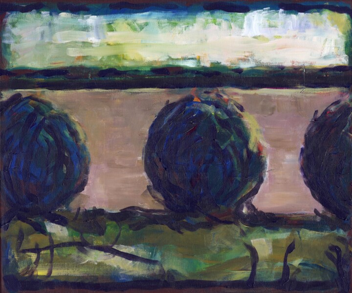 Elbe 2020/10/13 绘画, 19.7x23.6 in