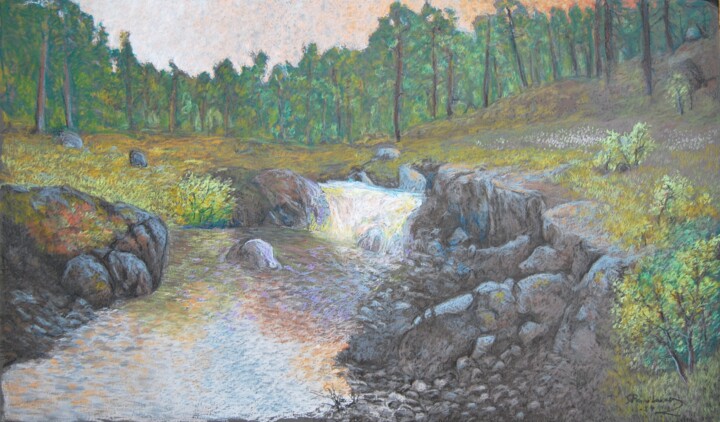 Drawing titled "44.PA" by Ari Reinikainen, Original Artwork, Pastel