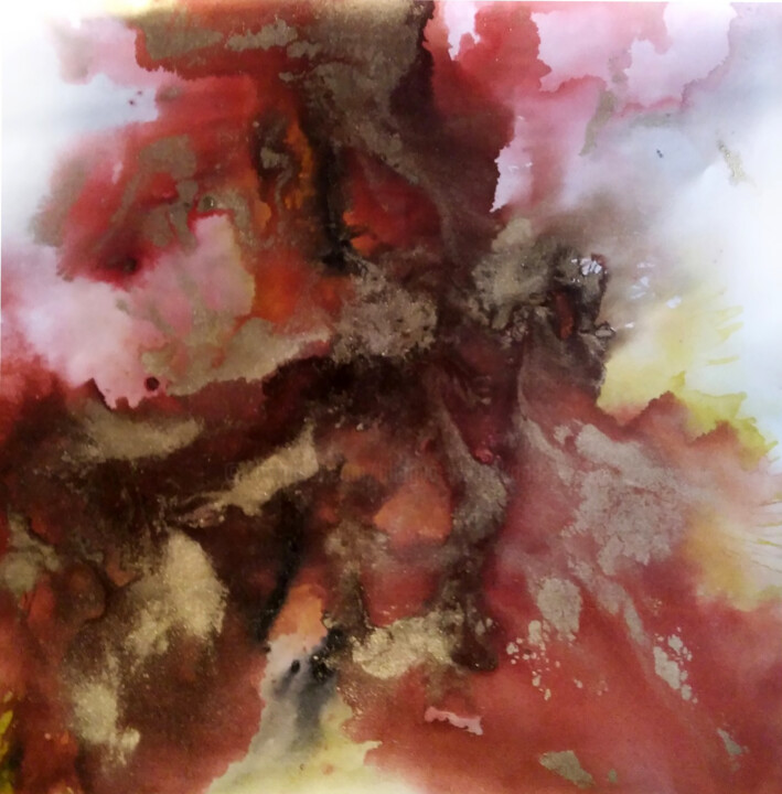 Eruption 绘画, 48x48 in