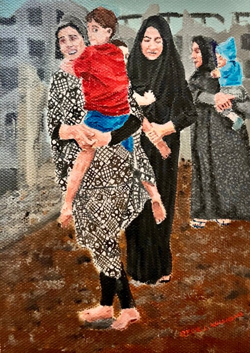 Self Defense 1 绘画, 7x5 in