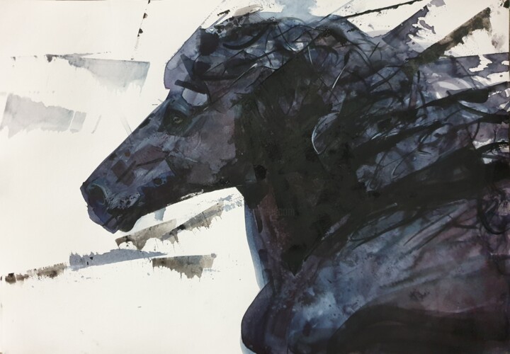 Horse 绘画, 11.8x15.8 in