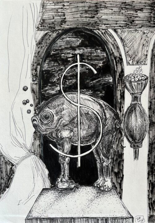 $M 图画, 16.5x11.8 in