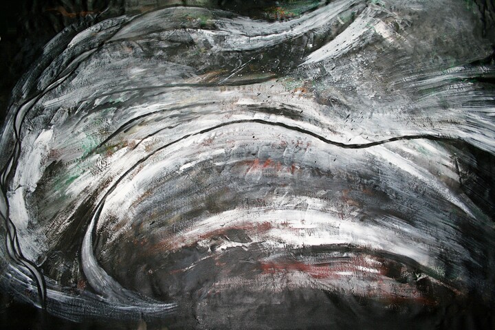 Night secret 绘画, 71.7x104.7 in