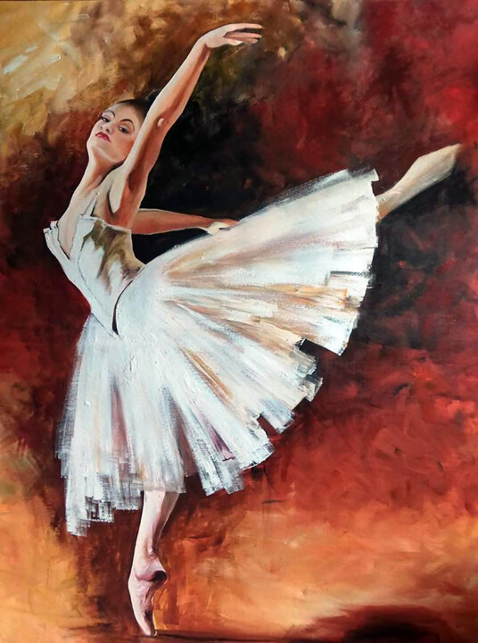 The Ballerina 绘画, 42x36 in