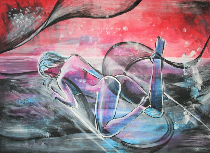 New line 绘画, 35.4x51.2 in