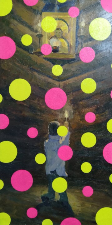 绘画,  33.1x16.9 in 