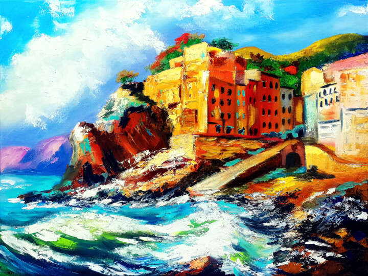 Dubrovnik painting Painting, 15.8x19.7 in