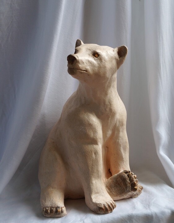 OURS BLANC 雕塑, 10.6x7.9 in