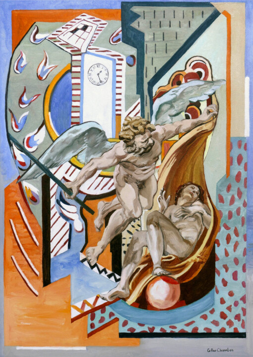 Le Temps et la Vérité 绘画, 25.6x18.1 in