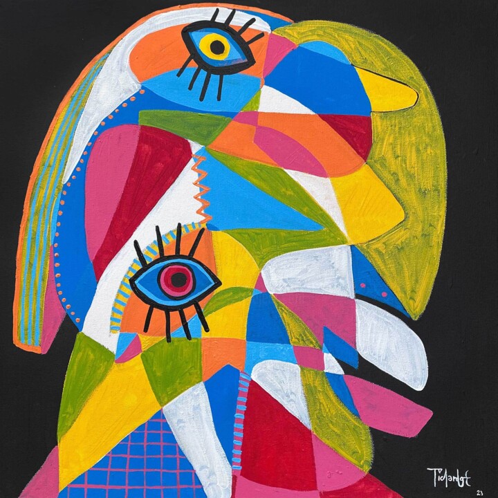 绘画,  27.6x27.6 in 