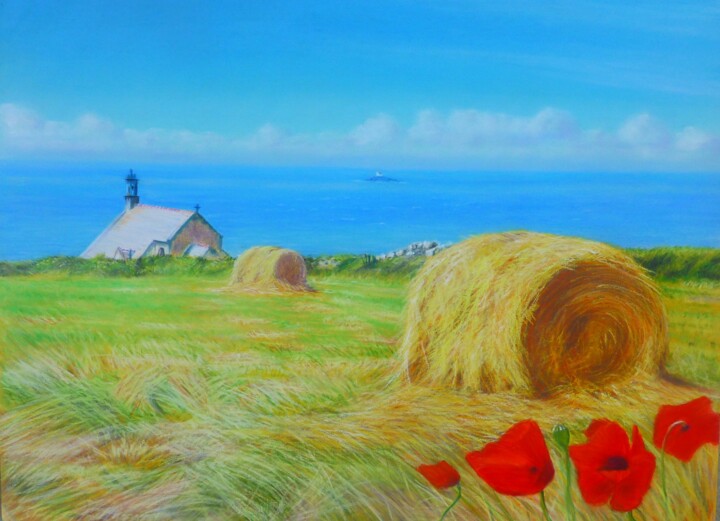 Moisson à la Pointe du Van (2) 图画, 11.8x15.8 in