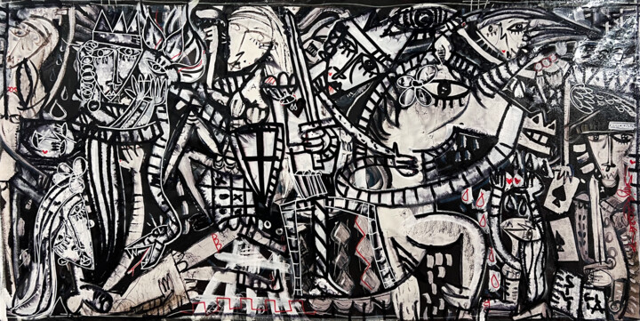 绘画,  32.7x66.9 in 