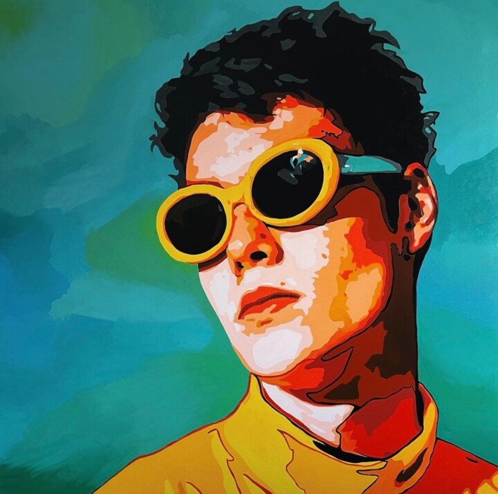 Millennial Schilderij, 43,3x43,3 in